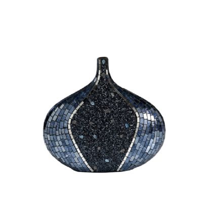 IL70253  Sapphire Mosaic Vase Oval